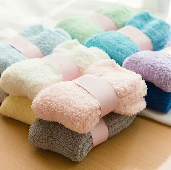 

Cozy Cashmere Socks Men Women Unisex Winter Warm Boots Sleeping Bed Floor Home Socks Fluffy Warm Female Male Socks
