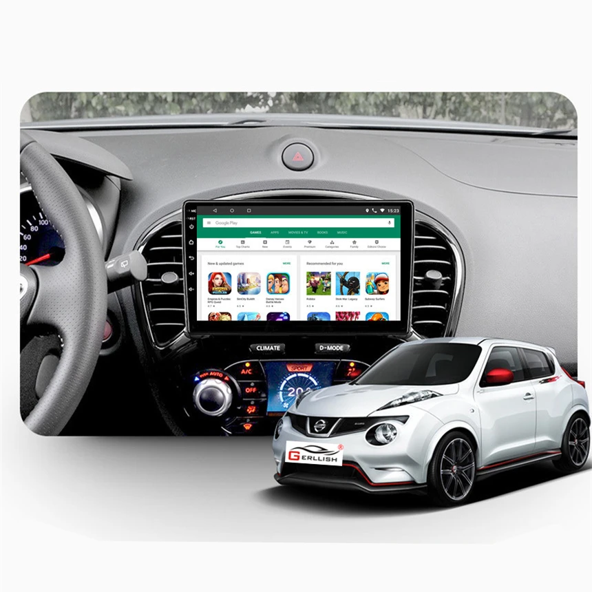 Сенсорный экран android автомобильный стерео gps dvd мультимедийный плеер для nissan juke 2014