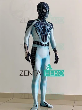 

3D Printed Negative Suit PS4 INSOMNIAC SPIDERMAN Cosplay Suit Spandex Games Spidey Bodysuit Halloween Zentai Spider-man Costumes