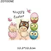 ZOTOONE Cute Animal T-Shirt Heat Transfer Printed Owl Colthes Stickers Iron on Patches for Clothing Vinyl Ironing DIY Applique S ► Photo 3/6