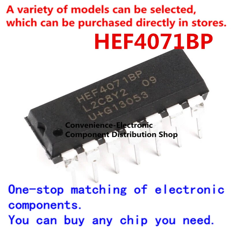 

5PCS/PACK HEF4071BP DIP-14 logic chip iv 2 input or gate IC