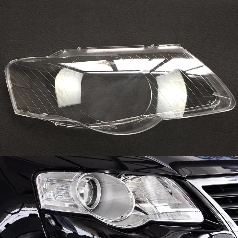 Passenger Sider Для Volkswagen VW Passat B6 2006 2007 2008 2009 2010 2011 Автомобильные фары прозрачные линзы Авто оболочка Крышка - Цвет: Passenger Sider