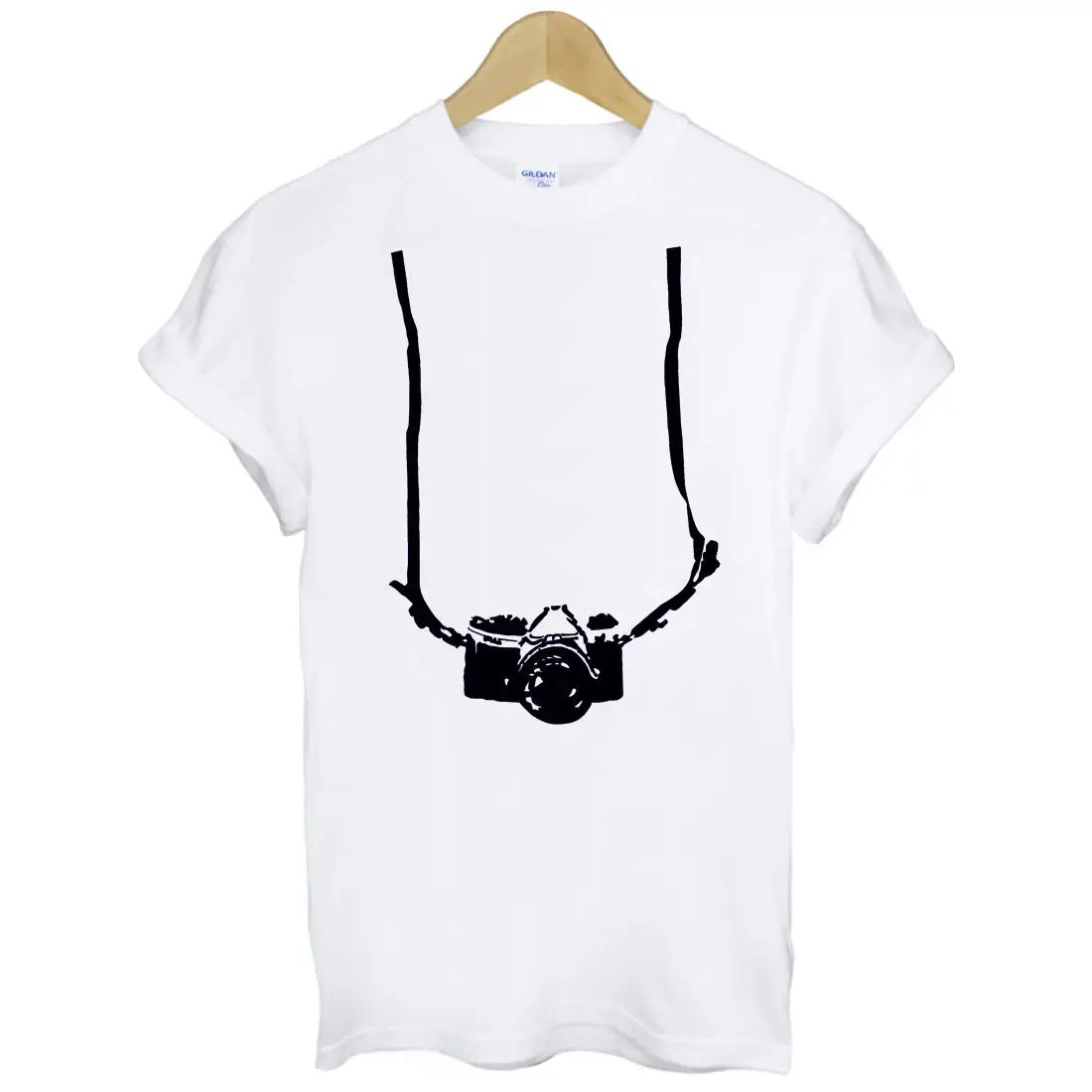 Printed Summer Style Tees Male Top Fitness Brand ClothingCamera T Funny Cool Humor Design Graphic Cotton Short Sleeve T-shirt |