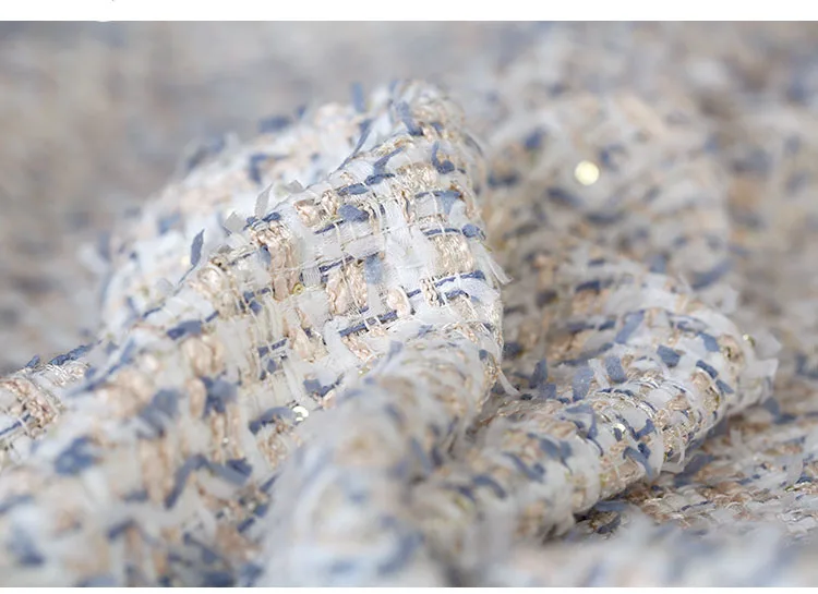 Горячая Распродажа partysu небесно-голубая блестящая мягкая твидовая ткань для пальто юбка Базен riche getzner tissu telas tissus stoffen tecido DIY