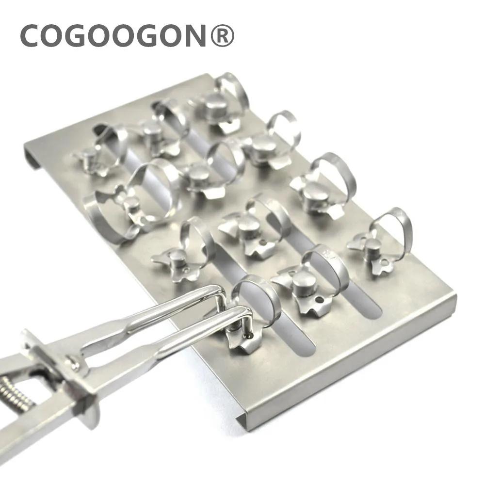 ENDODONTIC DENTAL RUBBER DAM CLAMPS HOLDING TRAY WITH 12Pcs Rubber Dam Clamps RESTORATIVE | Красота и здоровье