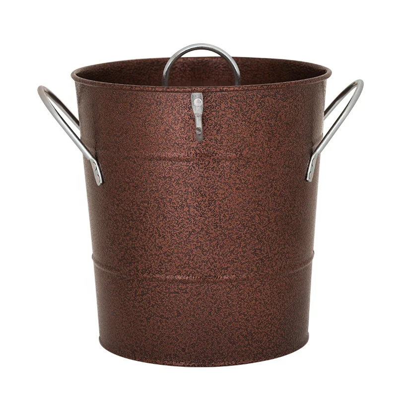 Premium stainless steel spray paint 3.3L large ice buckets with cover