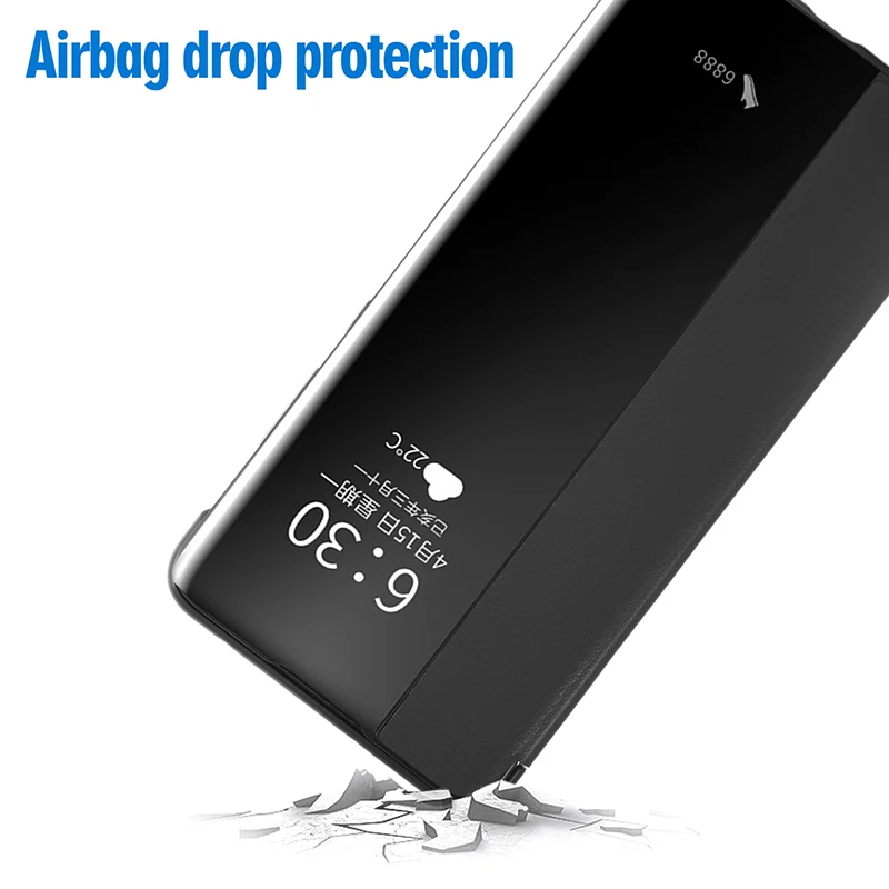 Роскошный флип чехол со светодиодной подсветкой для телефона Huawei P30 P20 P10 Pro Mate 30 20
