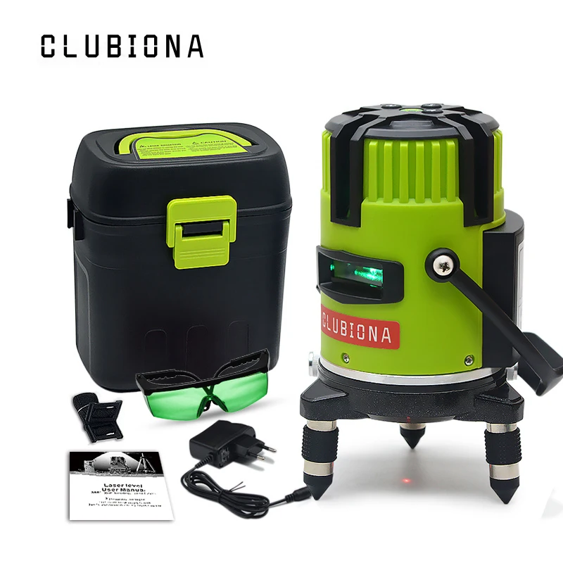 

European standard plug Cross auto-leveling 360 Degree Red Light 5 Lines Rotary Laser Level Prices