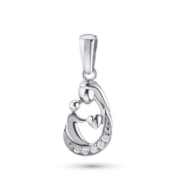 

Pendant made of white gold with diamond e0901pd04202724
