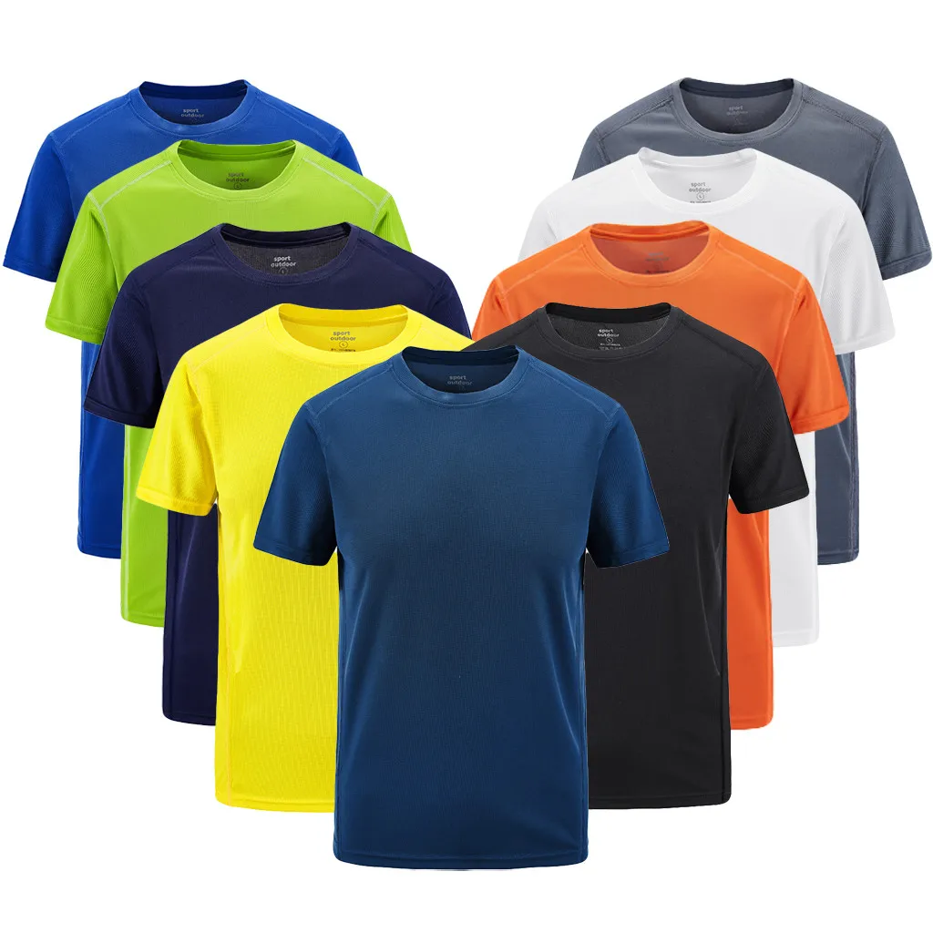 Мужская футболка для бега быстросохнущая футболка для фитнеса тренировочная одежда Гольфы спортивные Джерси однотонные спортивные футболки топы для мышц футболки# h