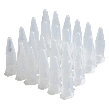 

100PCS 1.5ml Lab Mini Plastic Test Tube Centrifuge Vial Snap Cap 42x11mm Clear