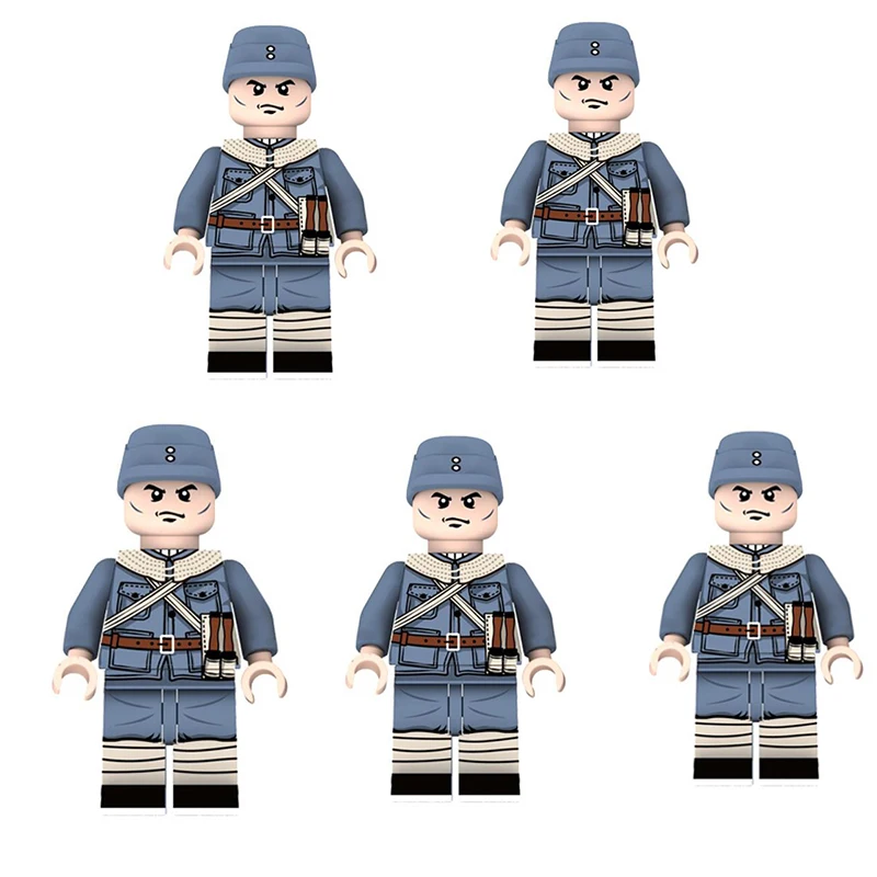 

5 Pcs/Lot Military Army Soldier Figures Building Blocks Army Soldier Sunshade Net Helmet Weapon Accessories Bricks Toys X374