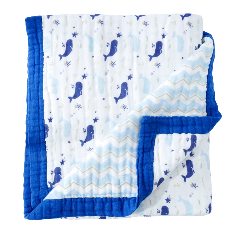 

Children Baby Muslin 100% Organic Cotton Soft Blanket & Swaddle Bath Towel for Newborn Baby Blankets Kids 6 Layer Gauze Blanket