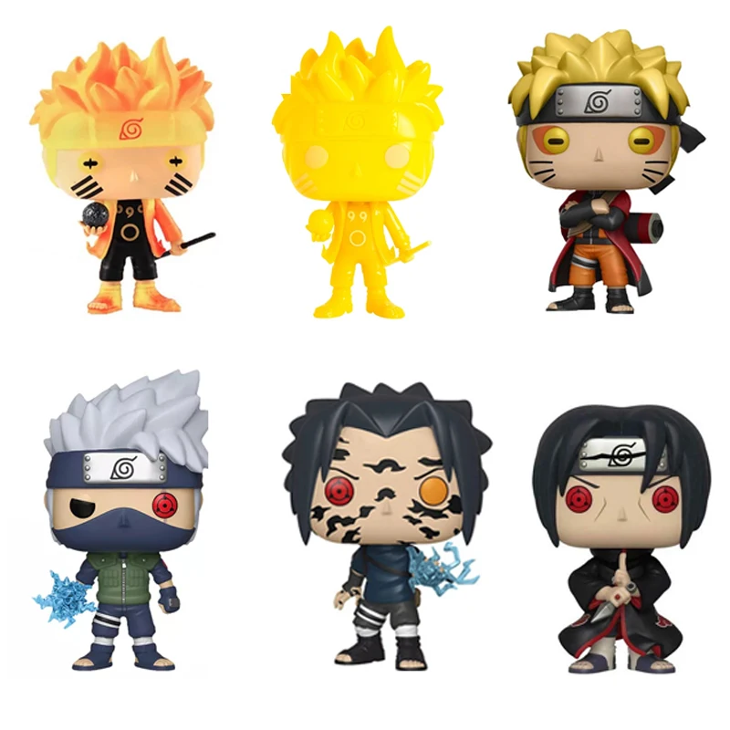 Виниловая экшн-фигурка NARUTOS Uzumaki NarutoS Uchiha Sasuke Коллекционная модель игрушки для