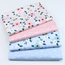 160 см x 50 см розовый синий цветочный из хлопчатобумажной ткани ремесла Лоскутная Ткань, платье, постельные принадлежности, швейная ткань, украшение ручной работы