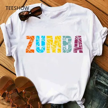 

Zumba fitness t shirt women dance lover sport gymnastics clothes tshirt femme hip rock shirt summer tops female graphic tees