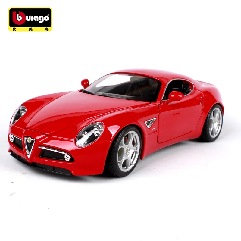 Bburago 1:18 Alpha 8C Competizione автомобиль сплав модель автомобиля моделирование автомобиля украшение коллекция подарок игрушка Литье модель игрушка для мальчиков
