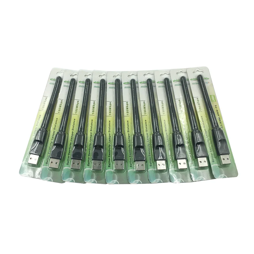 

[10 PCS] 5370 WiFi with Blister Packing Ralink RT5370 main chip 150Mbps 2.4GHz 802.11b/g/n Wireless USB WiFi Dongle