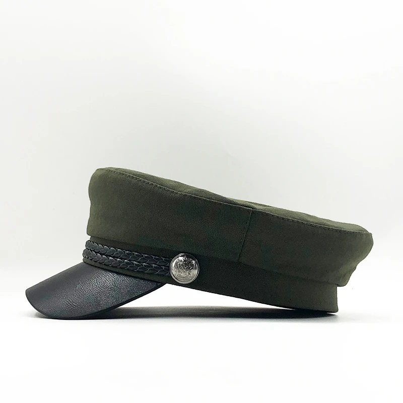 Casual Military Cap Man Woman Cotton Beret Flat Hats Captain Cap Trucker Vintage Sport Dad Bone Male