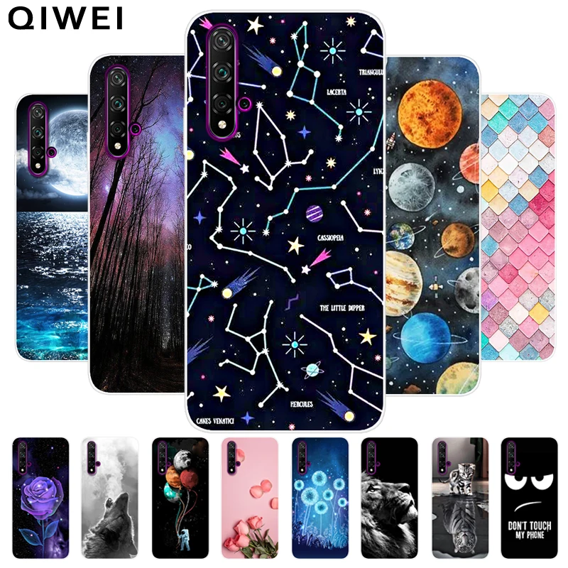 Чехол для Huawei Nova 5T 6 26 дюйма милые Мультяшные Мягкие силиконовые чехлы из ТПУ