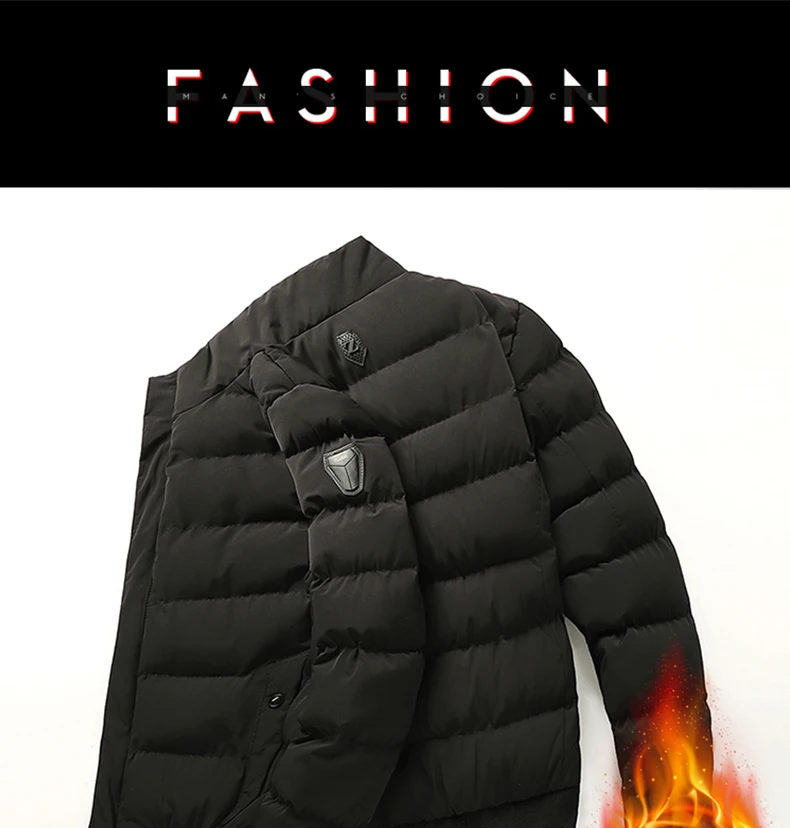 New Products Winter Men's Korean-style Slim Fit Cotton Coat BOY'S-Style Stand Collar Trend Loose Casual Cotton-padded Cloth