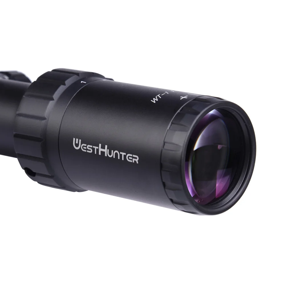 WESTHUNTER 1-5X24 компактный охотничий прицел Mil Dot сетка Riflescope противоударные башенки Блокировка сброса оптических прицелов для воздушного пистолета