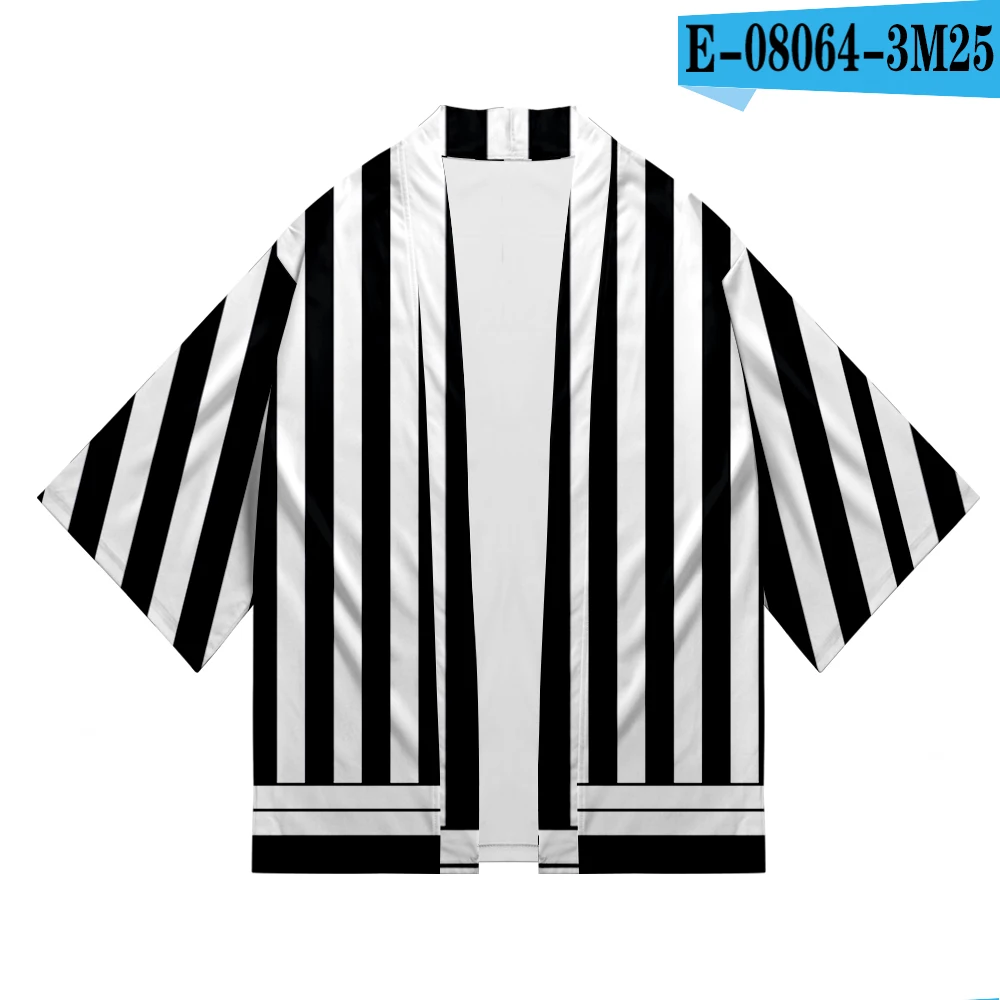 Японское кимоно Luffy Kimetsu no Yaiba, летняя рубашка Harajuku Kawai, кимоно, кардиган, костюм самурая, одежда - Цвет: 3D