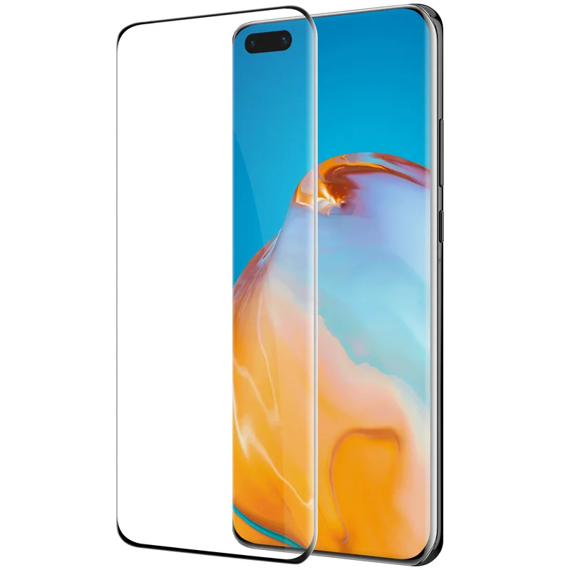 50pcs Full Cover 3D Curved Tempered Glass 9H Screen Protector Film For Huawei P50 Pro P40 P30 Honor 60 50 30 Mate 40 20 Nova 8 | Мобильные