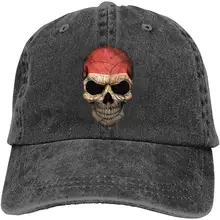 Мужская и Женская Бейсболка с изображением египетского флага и черепа, джинсовая кепка для папы, Кепка для водителя грузовика