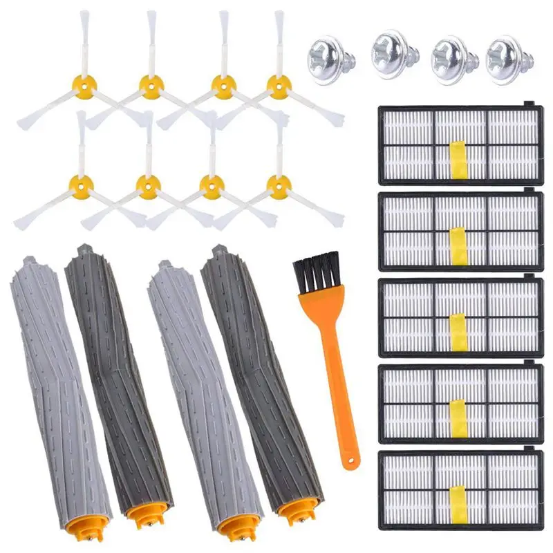 

15PCS Replacement Parts for iRobot Roomba 800 & 900 Series 980 960 890 Robotic Vacuum, Replenishment Kit with 5 Hepa Filters, 8