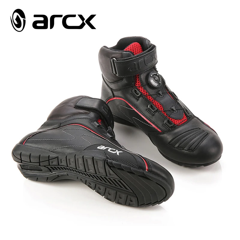 Новая мотоциклетная кожаная обувь ARCX водонепроницаемые гоночные ботинки