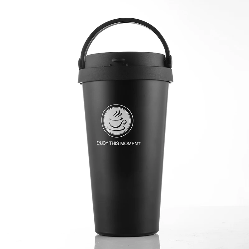 AQW563 500ml black GJ 500 мл Термос кружка кофейная чашка с крышкой Термокружка уплотнение нержавеющая сталь термосы Термокружка для автомобиля бутылки для воды Termos - Цвет: AQW563 500ml black