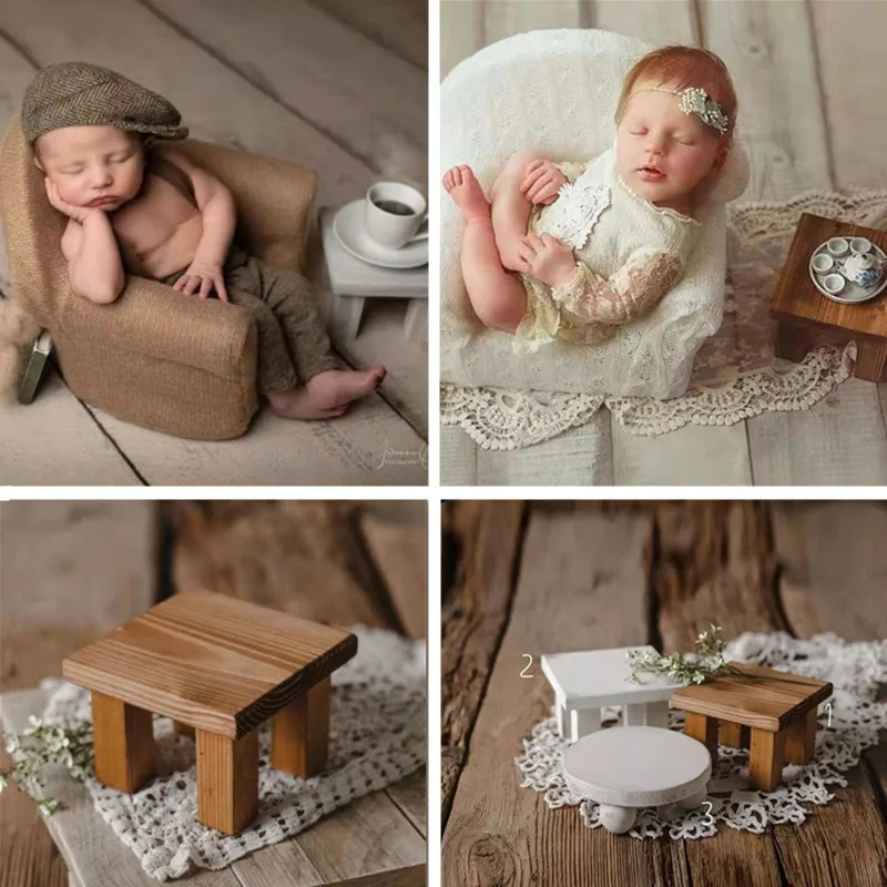 Cestino In Legno A Forma Di Cuore Per Fotografie Newborn, Dimensioni 42x42x12 Cm, Colore Bianco - Per Servizi Fotografici Per Neonati