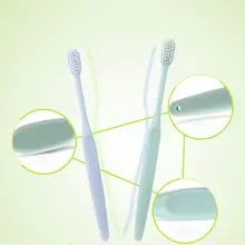 6 шт./компл. семейная ультратонкая зубная щетка с мягкой щетиной глубокой очистки пластиковая ручка гигиена полости рта с цилиндровая подставка коробка