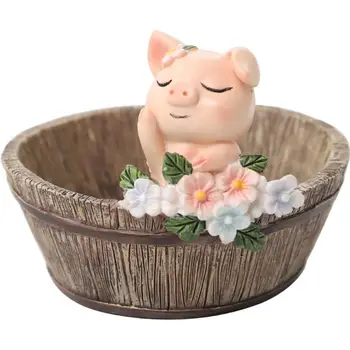 

горшок для цветов Plant Pot American Country Animal Succulent Flower Pot Artificial Plants And Potted Simulation Mini Bonsai Pot