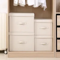 Clothes Storage Box Organizer Fabric Foldable Storage Box With Lid Underwear Socks Organizer Toys Sundries Closet Organizers 1