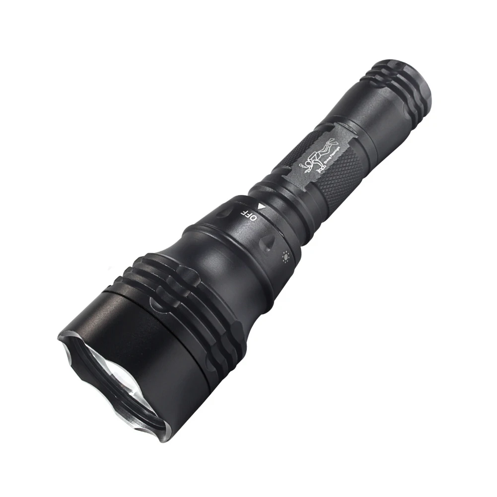200m 240 Lumen Rotary Switch Shockproof Caving Swimming Torch Underwater Flashlight Waterproof Outdoor Led Sailing Dive Light