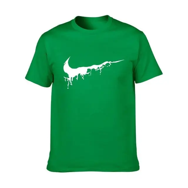 Высокая мода футболка мужская дизайн печатных футболки с коротким рукавом мужские футболки хлопок Мужская одежда harajuku Ms. t рубашка - Цвет: Зеленый