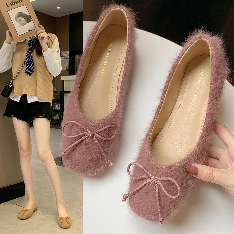 

Butterfly 2019 Statement Autumn Shoes Korean-style Low Heel WOMEN'S Shoes New Style Shoes Women's Cloth Low-Cut Foot Covering Ru