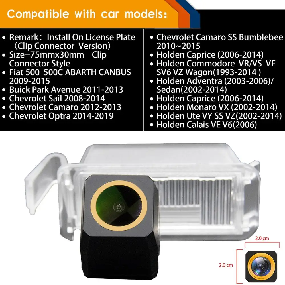 Динамические направляющие для камеры заднего вида Fiat 500 500C Buick Park Avenue Chevrolet Sail Camaro