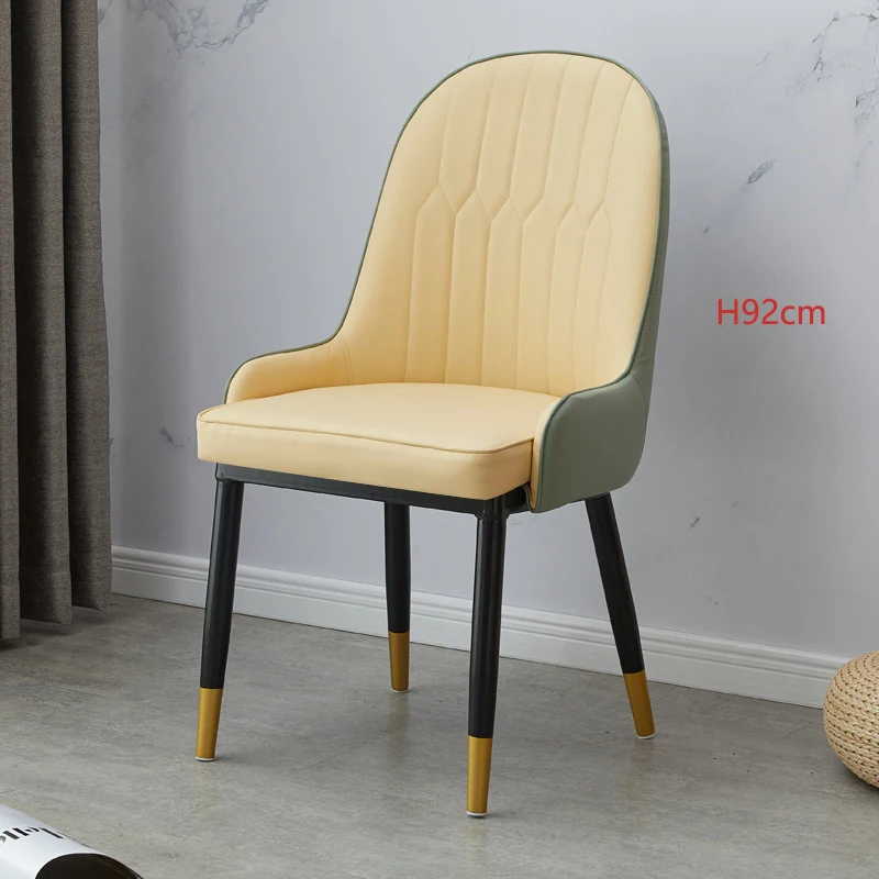 Современная мебель для спальни роскошные обеденные стулья нордическая спинка из цельного дерева обеденные стулья деревянный туалетный столик обеденные табуретки - Color: B  H92CM