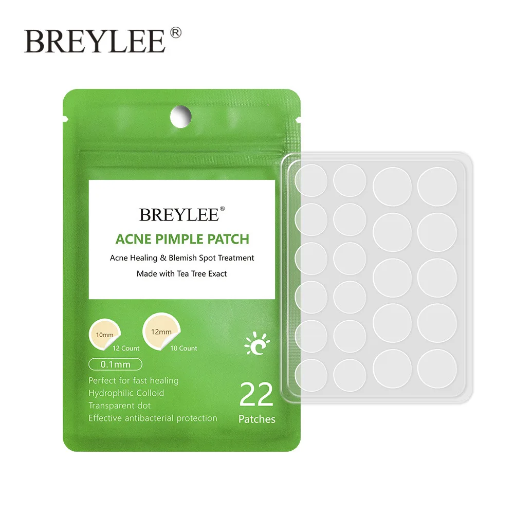 BREYLEE прыщи, пластырь для лечения прыщей, наклейки для удаления прыщей, инструмент для удаления пятен и пятен, уход за кожей лица, водонепроницаемый, день и ночь, использование