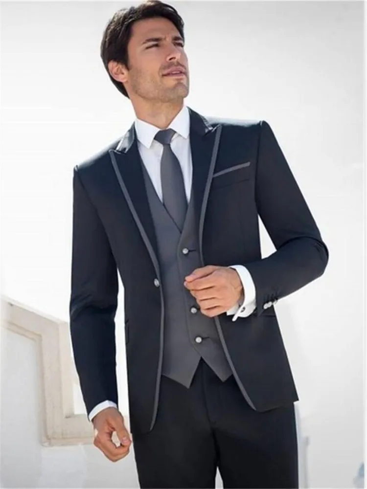 Классический мужской костюм смокинг Noivo Terno Slim Fit Easculino вечерние костюмы для мужчин фиолетовый Формальное Деловое платье смокинги для жениха
