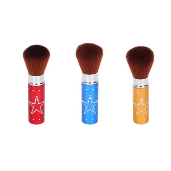 

3pcs Makeup Brushes Durable Portable Retractable Cosmetic Brushes Makeup Supplies Blush Brushes for Girls