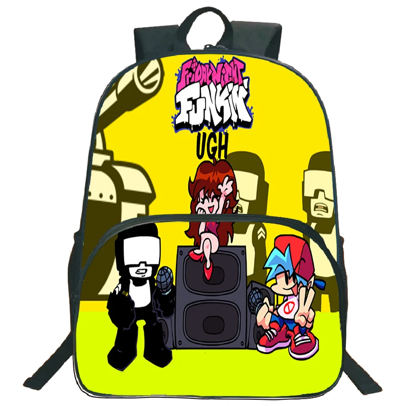 

Students Friday Night Funkin Backpack Children Zipper Rucksack Teenager Boys Bagpacks Mochila 3D Fnf Game School Bags Travel Bag