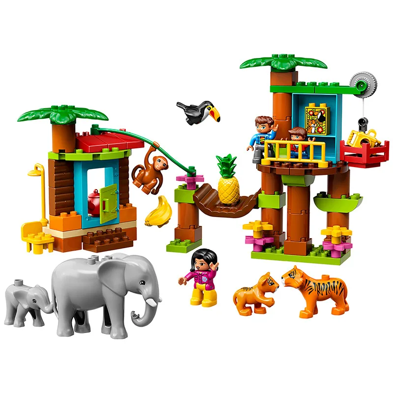 

New Legoinglys Friends Debao series 10906 tropical island large granule animal building block