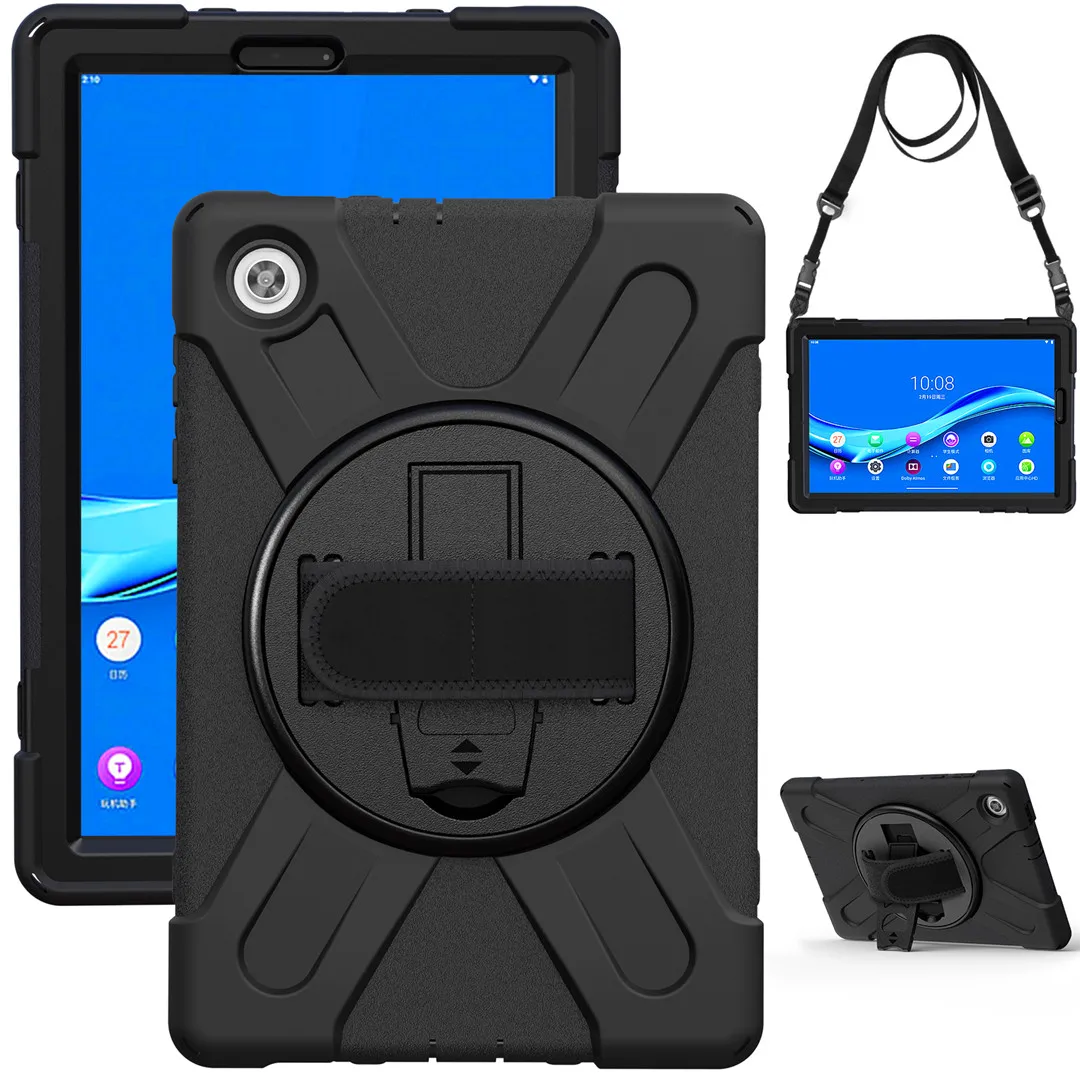 Funda de tableta para lenovo tb-x306f, cubierta resistente a prueba de golpes y correa para el cuello, para Tab M10 FHD Plus 10,3 tb-x606