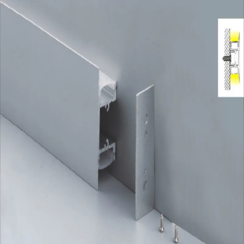 US $676.33 Free ShippingHigh Quality Aluminum Profile withMilkyor Clear Cover and End Caps for LED Strip Housing