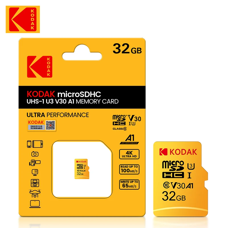 Kodak Original Memory Card 64gb 128gb Class10 Mini Sd Card Minisd Flash