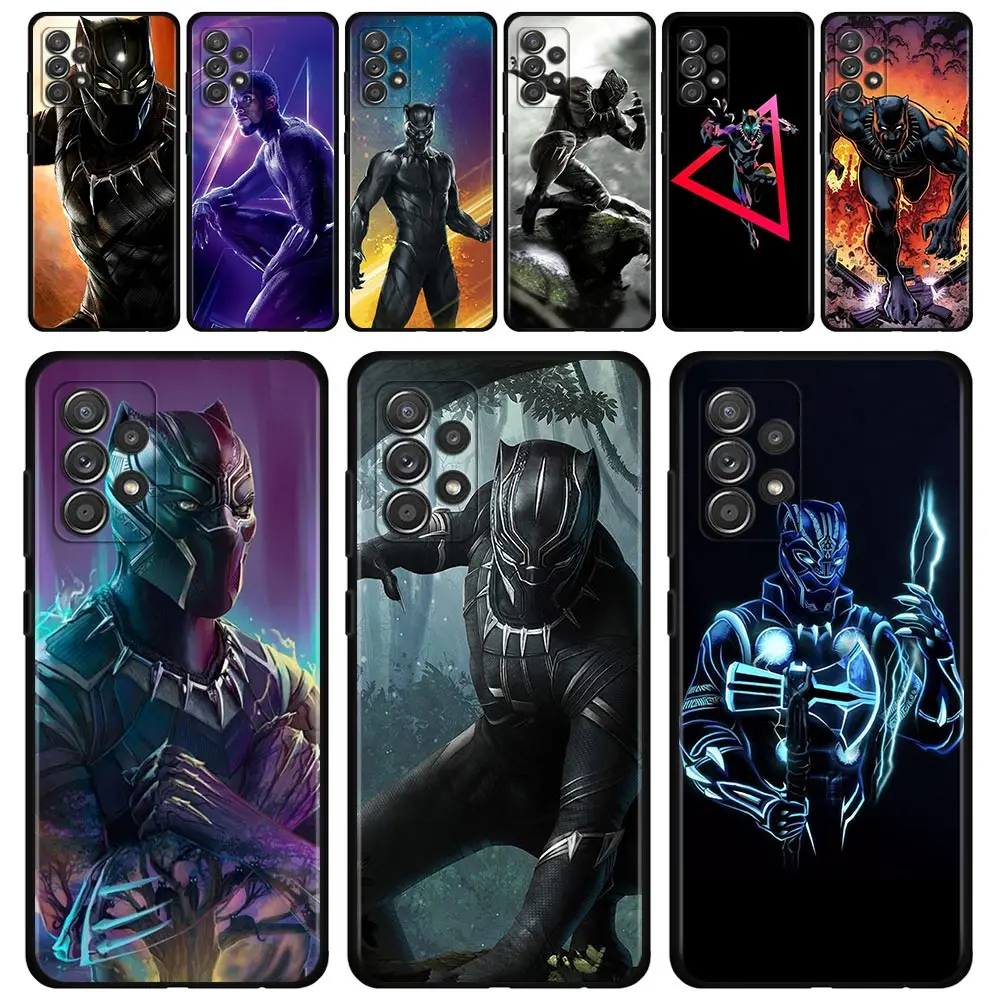 Чехол с черной пантерой комиксов Marvel для Samsung Galaxy A51 A21s A12 A71 A31 A32 A02s A11 A41 A52 A72 A01 A02 A21